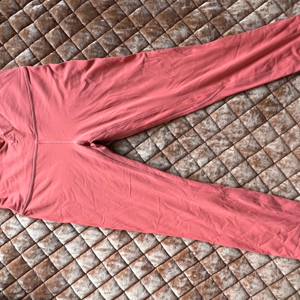 Vibrant Coral Activewear Leggings